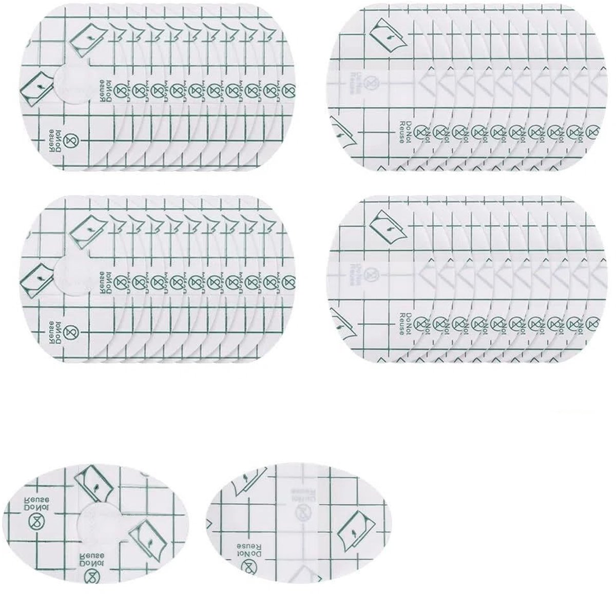 Dailygoods - 140 Stuks Waterdichte Oorstickers voor Douchegebruik