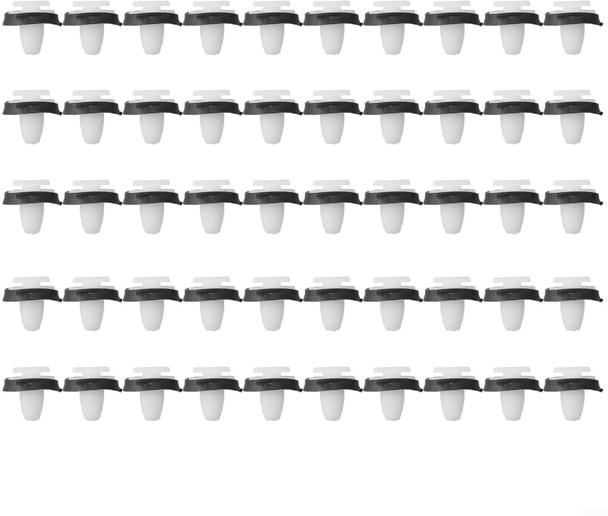 Dailygoods- Trim Clips 50 Stuks - Bevestigingsmiddelen - Kunststof - Voor DUCATO - OEM Kwaliteit - Lengte 17 mm - Paneelclips