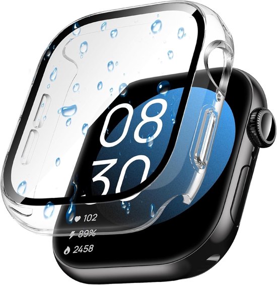 Screen Protector - Hoesje Transparant 42mm Geschikt voor Apple Watch Series 10 & Series 11 - 42mm Beschermmend Hoesje Full Cover Hard Case