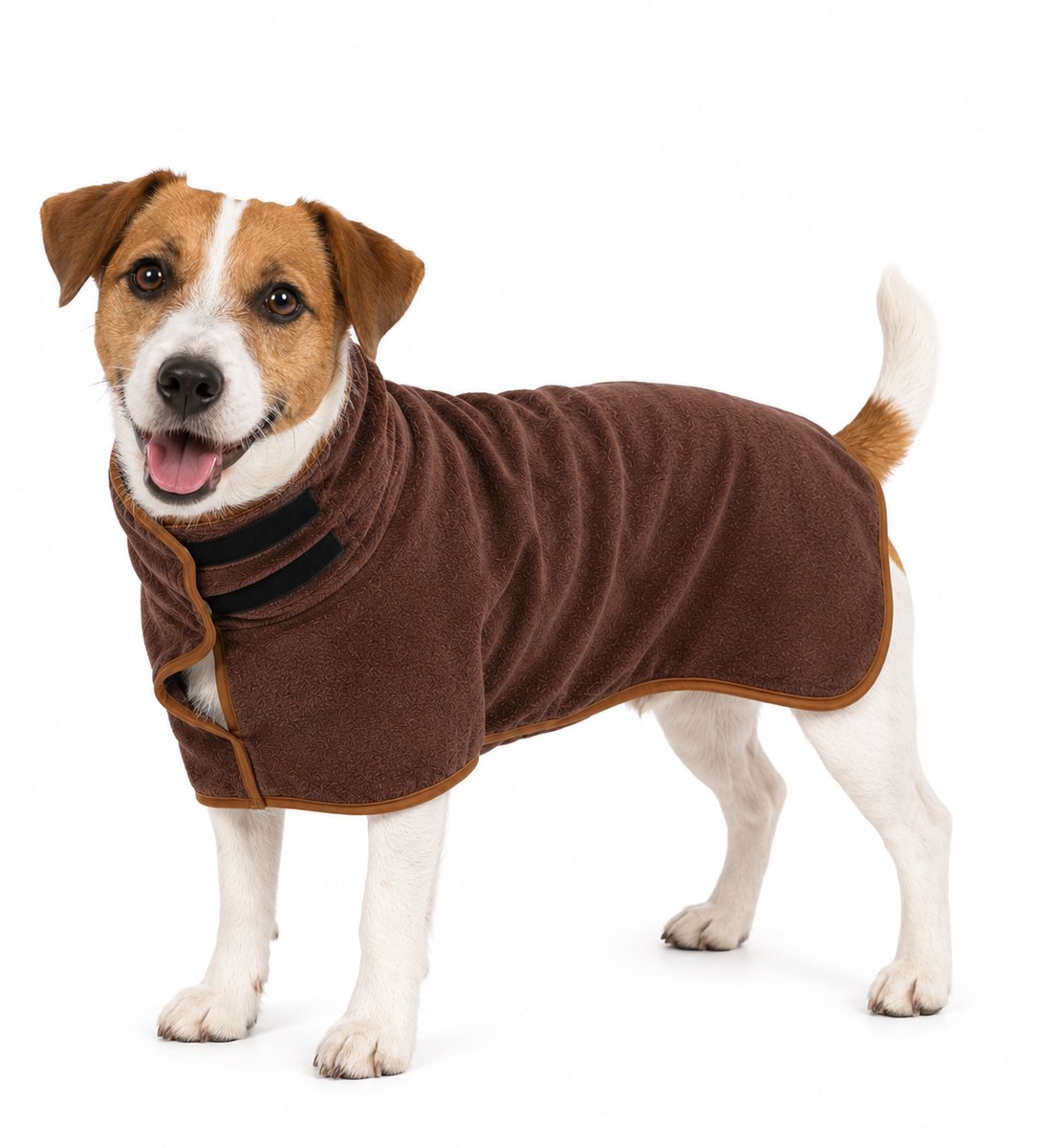 Ohpets® Hondenbadjas - Honden Badjas - XS (Ruglengte 30-35 cm) - Bruin