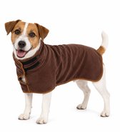 Ohpets® Hondenbadjas - Honden Badjas - XS (Ruglengte 30-35 cm) - Bruin