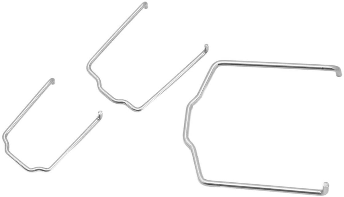 Dailygoods- Radiatorslangveerklemmenset RVS - 3 Stuks - Corrosiebestendig - Slijtvast - Veerbelast - Eenvoudige Installatie - Veerklemmen