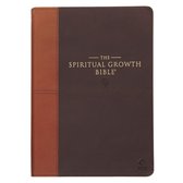 Nlt, the Spiritual Growth Bible (Faux Leather, Chocolate Brown/Ginger)