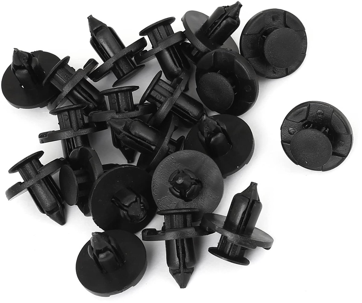 Dailygoods- Deurbekleding Clips 20 Stuks - Kunststof Klinknagels - 8mm Sluiting - Schachtlengte 15mm - Voor Auto - Duurzame Bevestiging