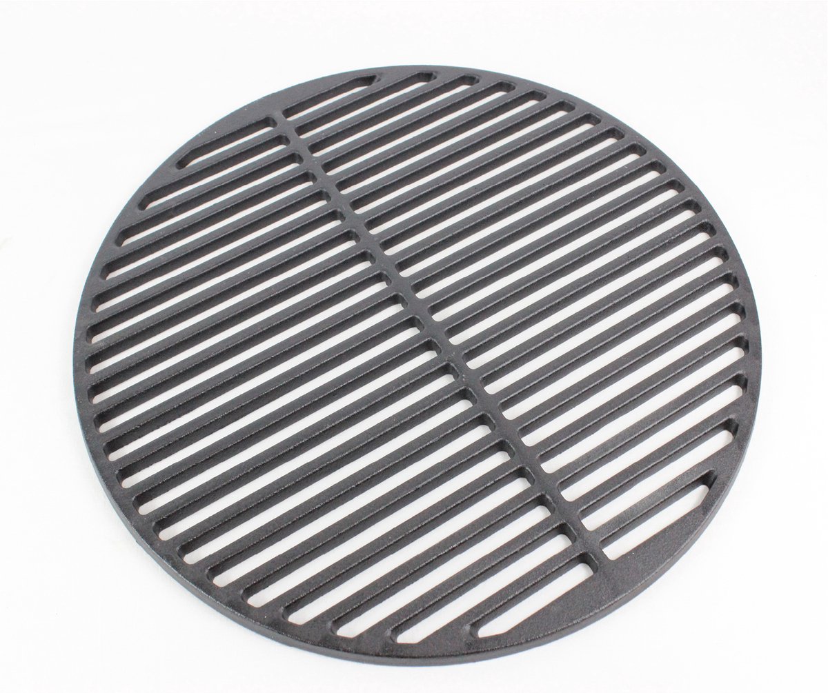 TRUTZHOLM Grillrooster Ø 54,5 cm Rond - Gusseisen Grillrooster Geëmailleerd - Heavy Duty Grillgitter Gietijzeren Grillplaat