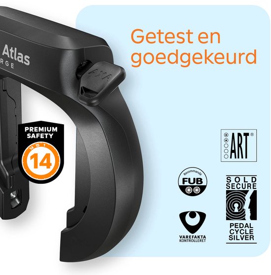 Axa ringslot Atlas Large zwart van AXA — afbeelding 4