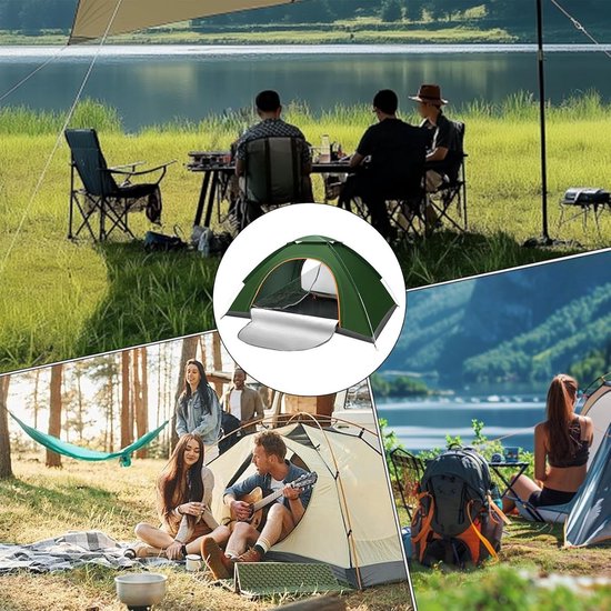 Opblaasbare Camping Tent - Kampeertent Outdoor - Kamperen en Backpacken - Eenvoudige Opbouw - 200x150x125cm - Groen — afbeelding 5