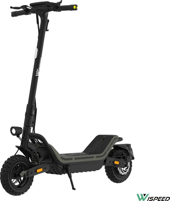 Wispeed - SuvPilot 480 - Elektrische step - Off Road Model - Krachtige 900WMotor - Snelheid tot 25km/h - Bereik tot 60km - Kaki