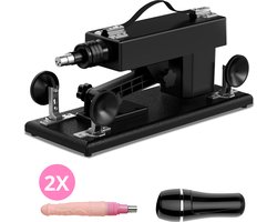 Jeremy Sex Machine voor Man en Vrouw met Dildo en Pocket Pussy – Complete Seksmachine Inclusief 2 Sex Toys – Neukmachine – Fuck Machine – Discreet Verzonden