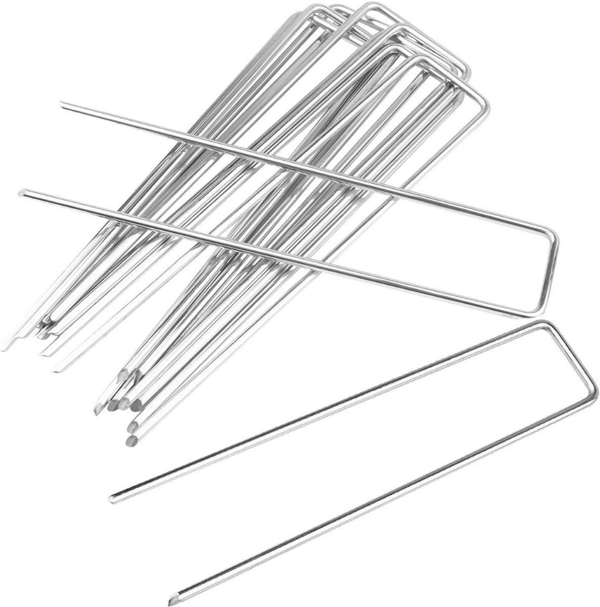 CLVP® Gronddoekpennen - Worteldoek Pennen - Zilver