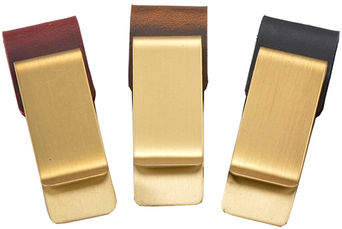 Dailygoods - Penlus - Pennenhouder - Hoogwaardig metaal en PU-leer - Zwart, Bruin, Donkerrood - Geschikt voor notitieboek - 3 stuks