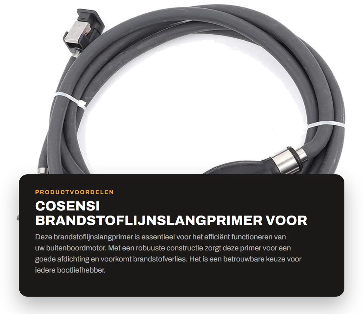 Dailygoods- Brandstoflijnslang 8mm - Connectoren - Buitenboordmotoren - Afdichting - Vloeistofrichting - Eenvoudige installatie - Brandstofslang
