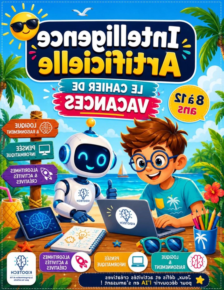 Vakantieboek - Leerboek - Kinderen Leren - Ontdek AI - 24 Pagina's - Multicolor