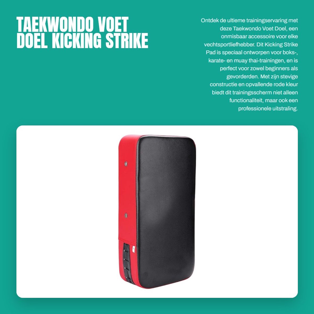Dailygoods- Strike Pad Voet Doel - Boksen/Karate - Taekwondo/Muay Thai - Trainingsschild - Kicking Pad - Schokbestendig - Stootkussen