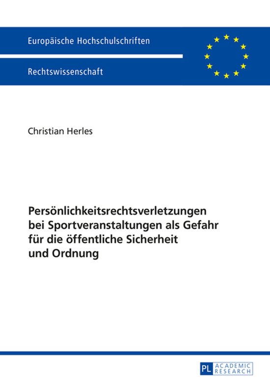 Europaeische Hochschulschriften Recht 5842 - Persoenlichkeit ... - cover