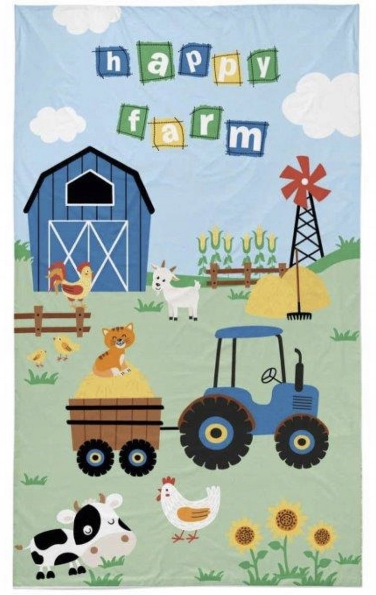 Boerderij Handdoek Kleine maat 30x50cm Katoen Boerderij