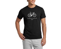 Grappige Wielrennen Motivatie T-Shirt Heren