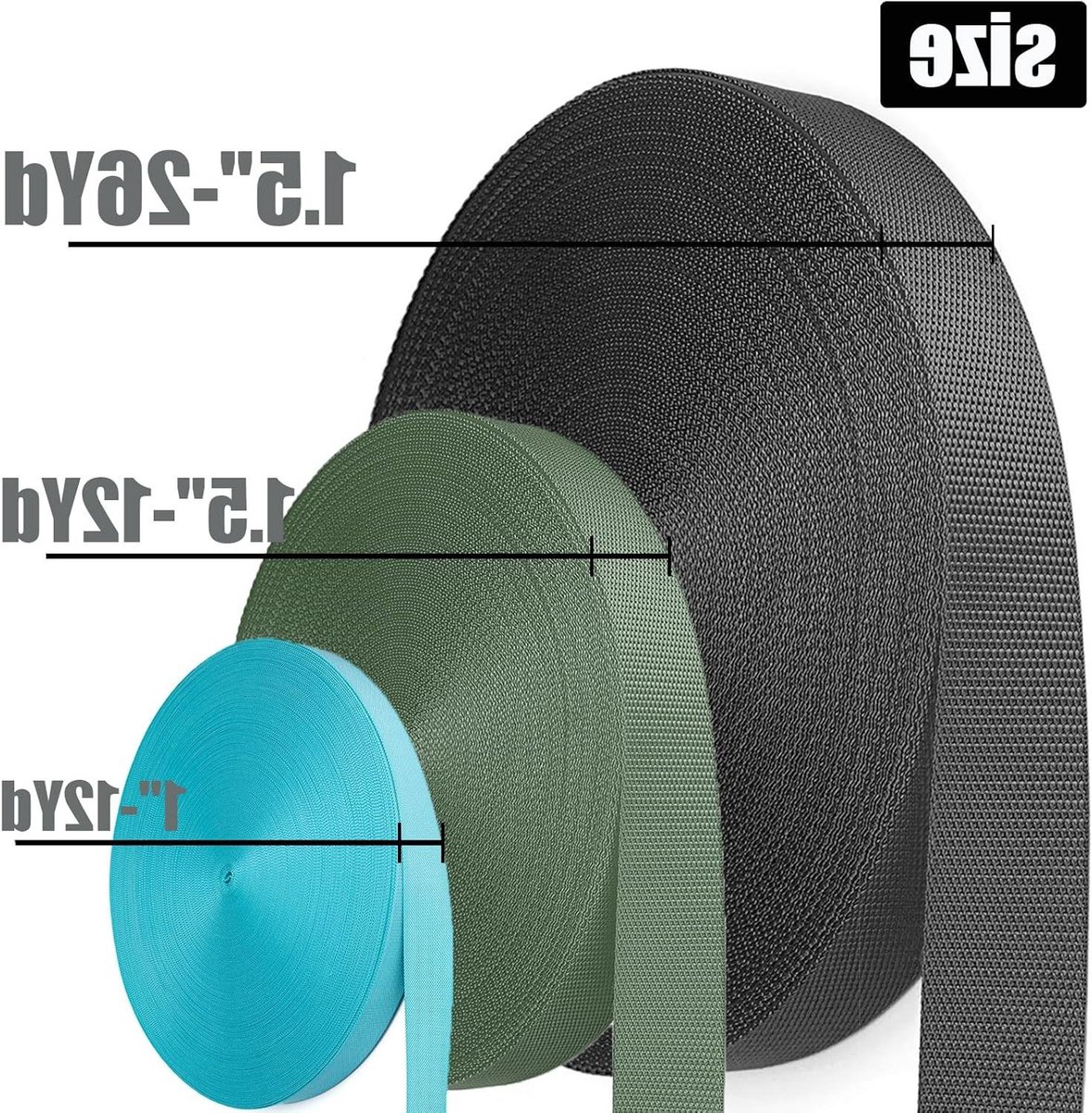 Nylon Singelband - Nylon Band - Doe-het-zelf Knutselen - Hoge Treksterkte - 15 inch breed - Bruin