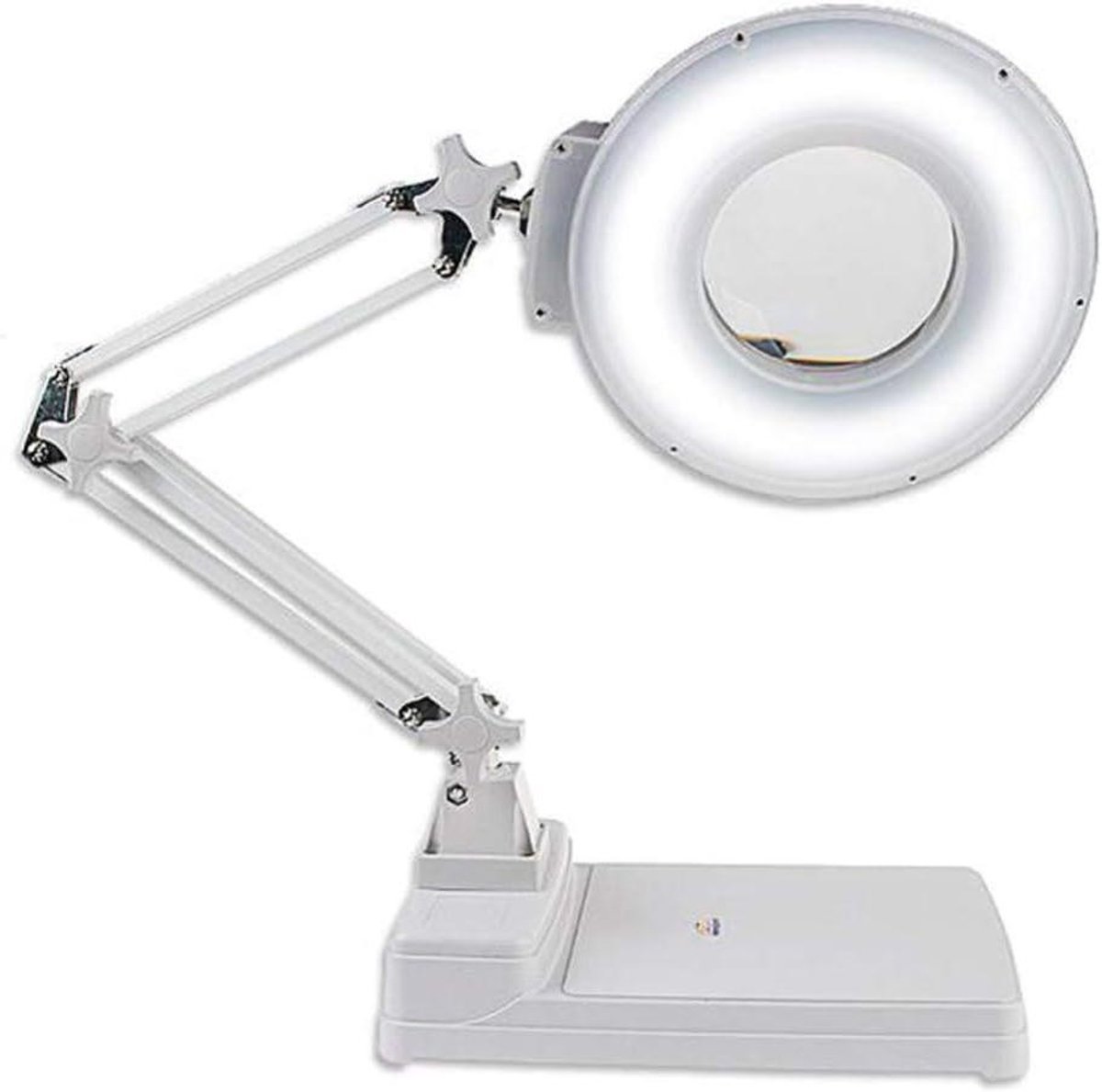 Vergrootglas met Lamp - Vergrotende Lamp - Hobby en Werk - Handsfree Vergroting - 10x Vergroting - Wit