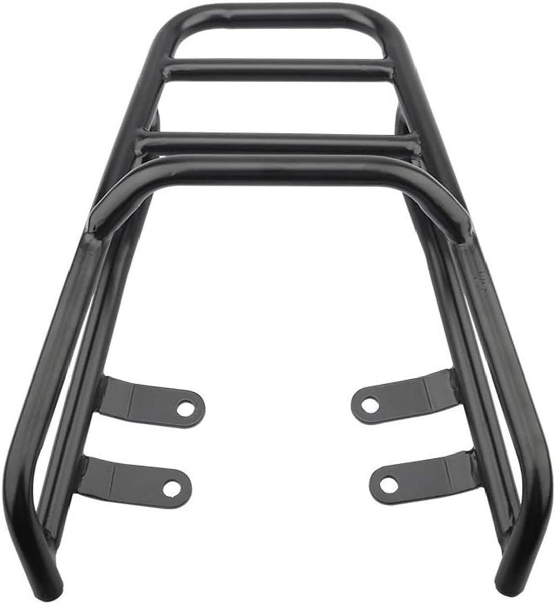 Motorfiets Bagagedrager - Achterdrager Kofferrek - Extra Bagage Vervoeren - Sterke Metalen Constructie - Max 8 kg - Zwart