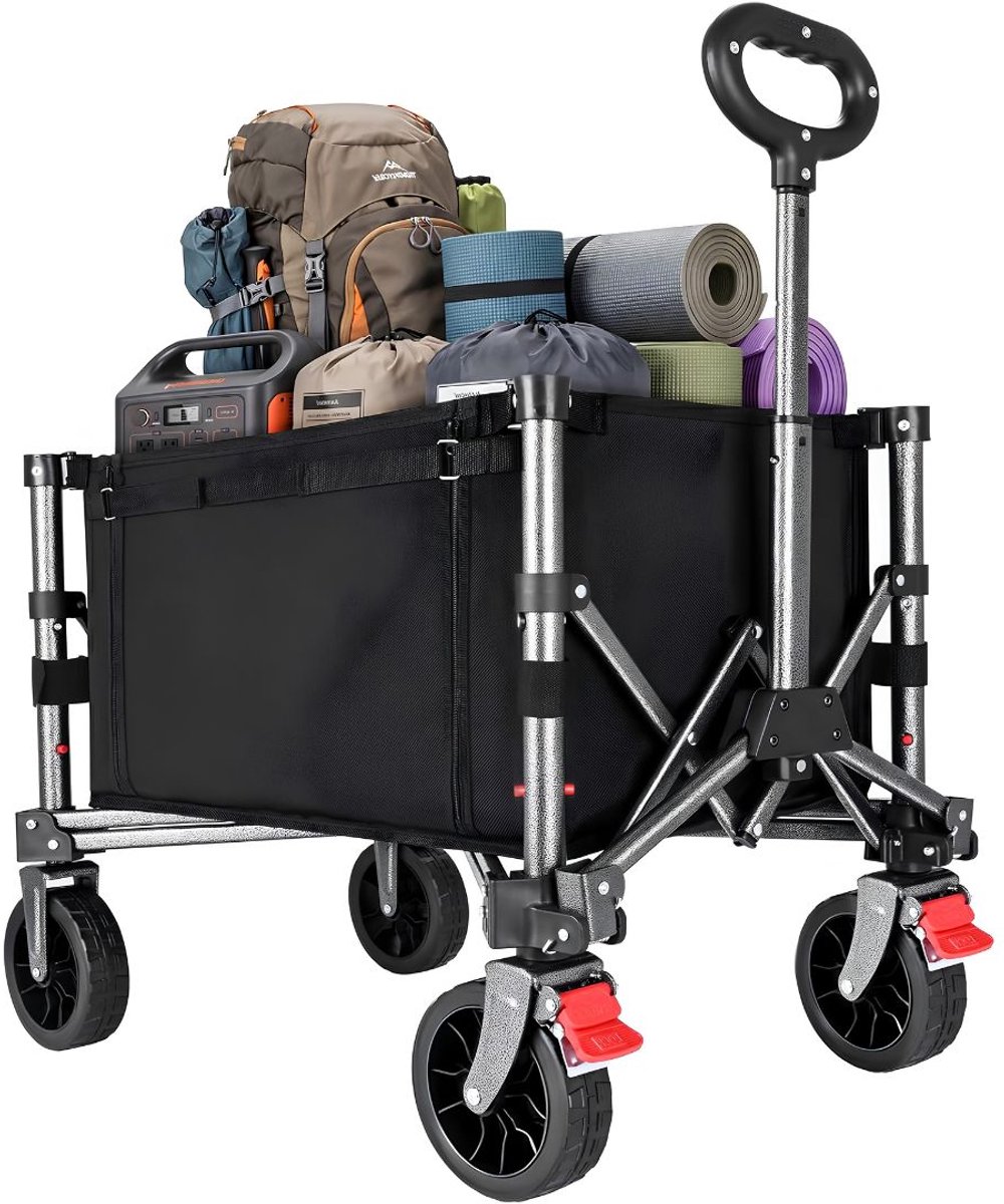 KAD® Bolderkar - Opvouwbare Bolderkar - Compact & Wendbaar - Zwart - 31cm x 57cm x 93cm
