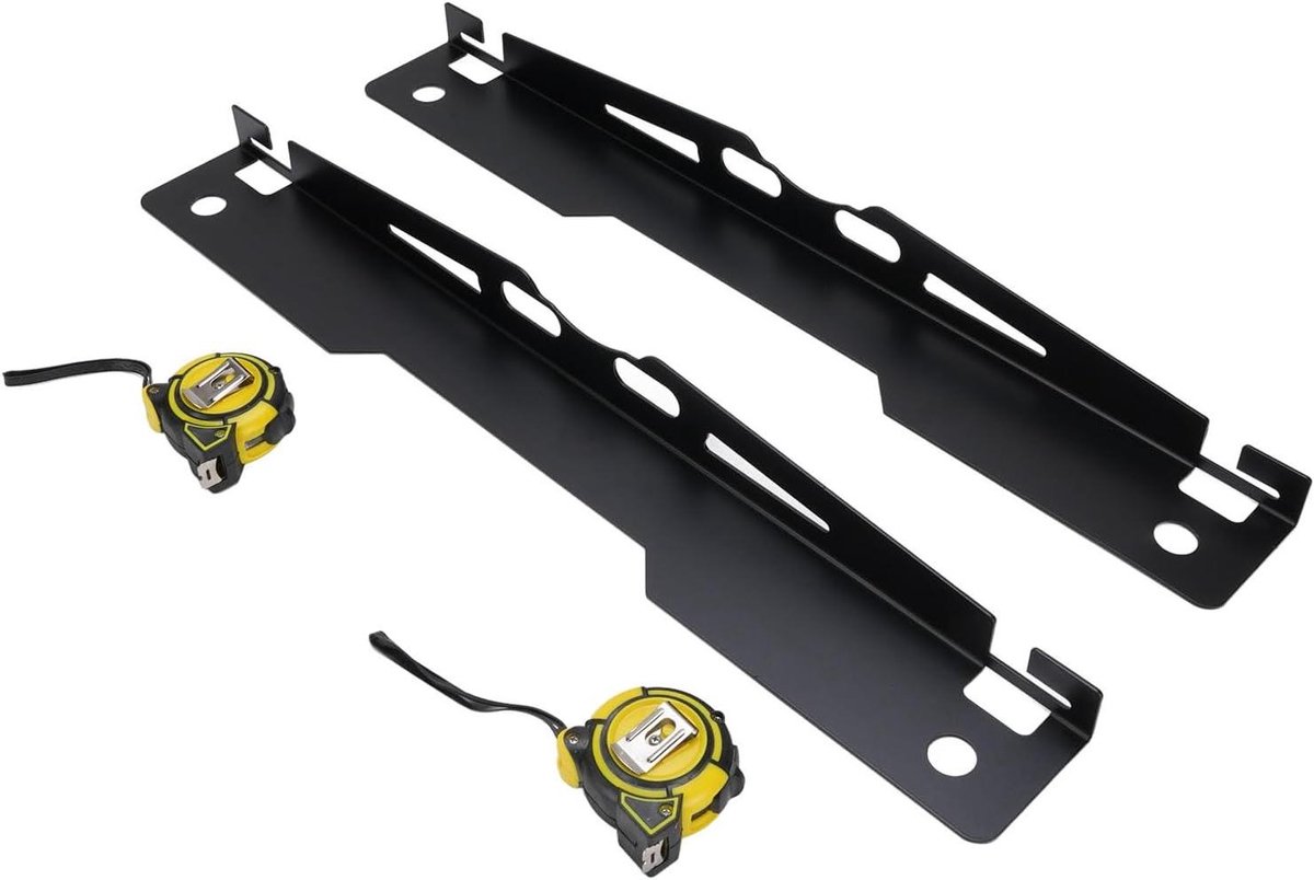 Wieluitlijningsgereedschap Kit - Uitlijning Tool Set - Voertuig Onderhoud - Roestvrijstalen Platen - 61 x 9 x 7 cm - Zilver