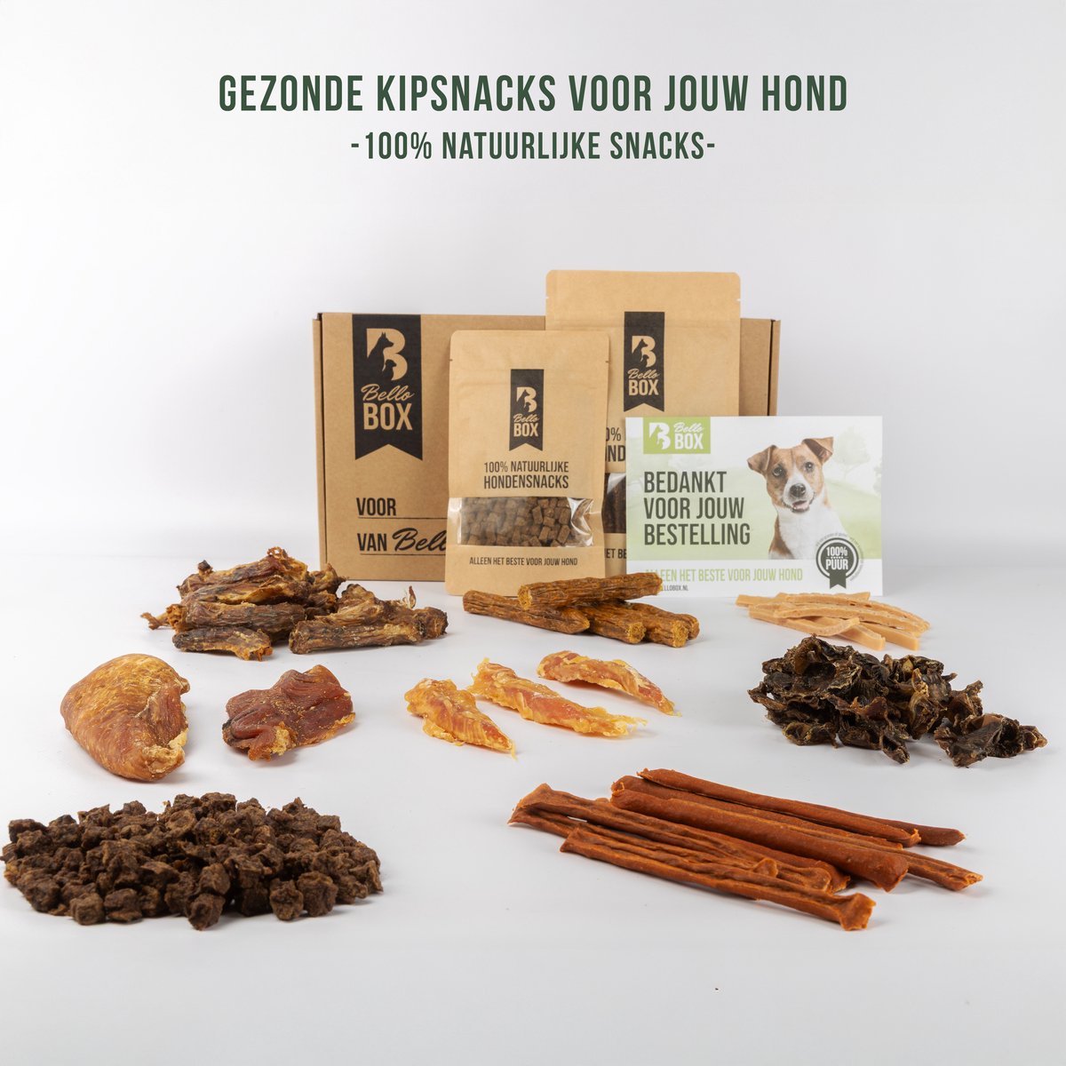 Bellobox Kip - Natuurlijke Hondensnacks - Bellobox