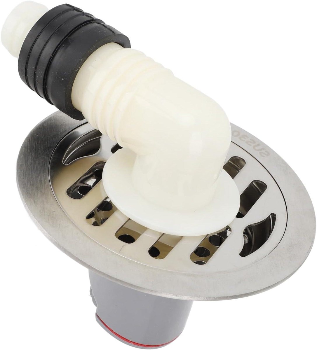 Ronde Afvoerputje - Doucheafvoer Haarzeef - Natte Ruimtes Vrijhouden - Geurpreventie Ontwerp - 10 cm - Zilver