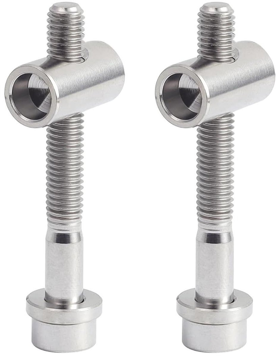 Zadelpenbouten - Bevestigingsbouten Fiets - Fietsreparatie - TC4 Titanium Legering - M5x40mm - Titanium