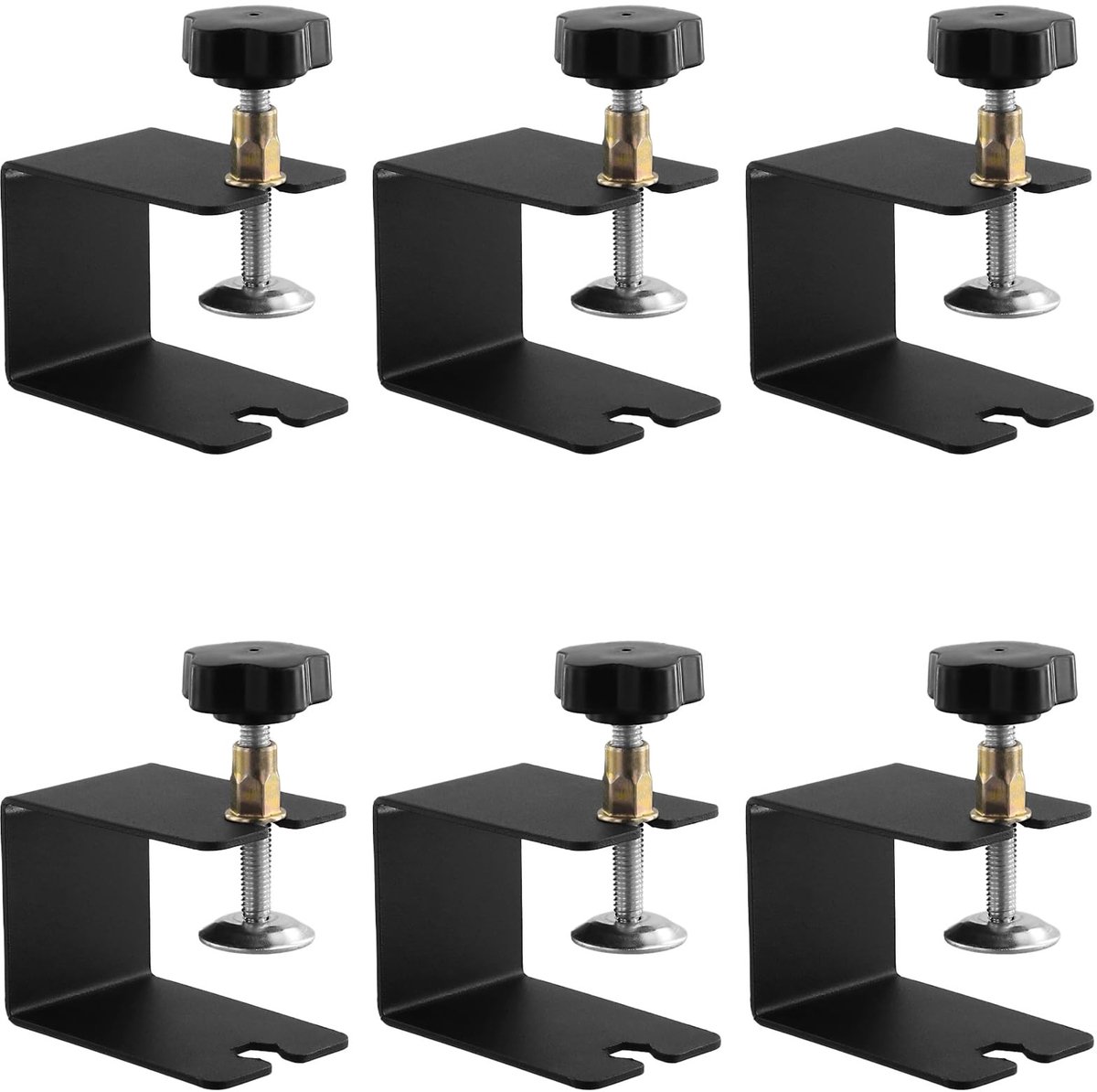 Dailygoods- C-klem 6 stuks - verstelbare Klem - roestvrij staal - tafelklem - houtbewerking - lange levensduur - Schroefklem