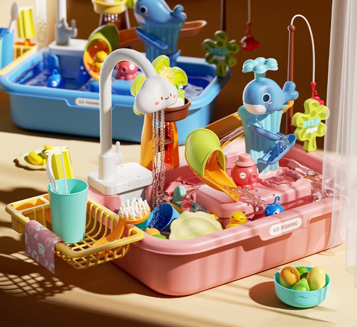 Eco Toys Roze Dolfijn Elektrische Watertafel — afbeelding 4