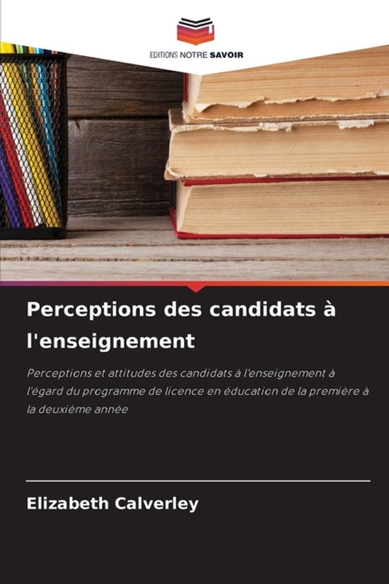 Perceptions des candidats à l'enseignement - cover