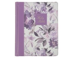 KJV Note-Taking Bible (Faux Leather Hardcover, Purple Floral Printed)