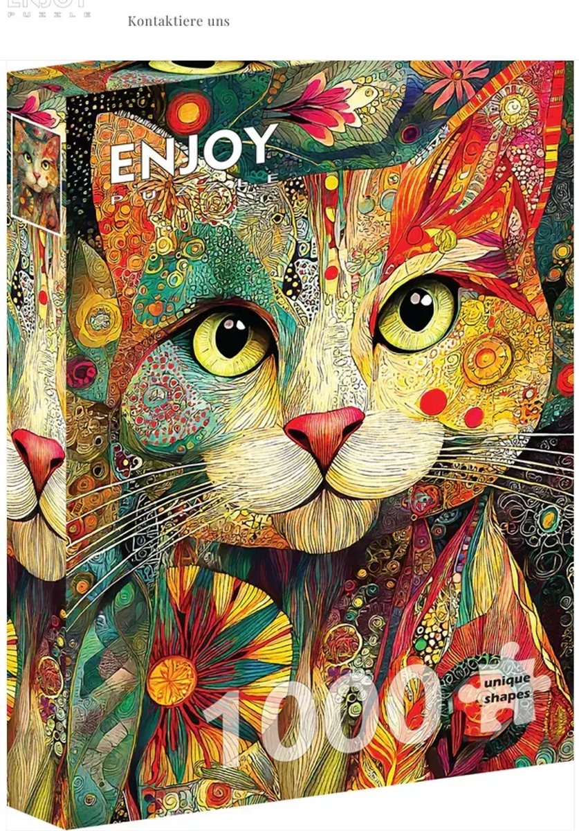 Enjoy Puzzle - Artie de Kat [“Artie the Cat”] - Generatieve Kunstmatige Intelligentie - 1000 stukjes 48×68cm (H×B) - AI Puzzels voor volwassen - Enjoy-2297