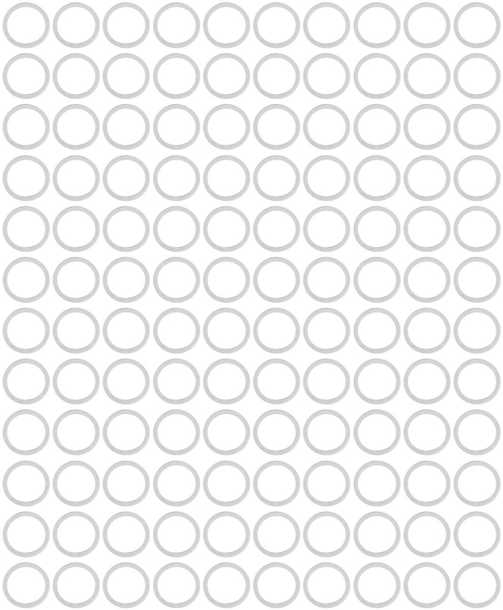Dailygoods- Sluitringen 120 stuks - Platte Sluitringen - Roestvrij Staal - Metrische Sluitringen M6/M8/M10 - Bevestigingsmiddelen - Universele Compatibiliteit - Wasmachine