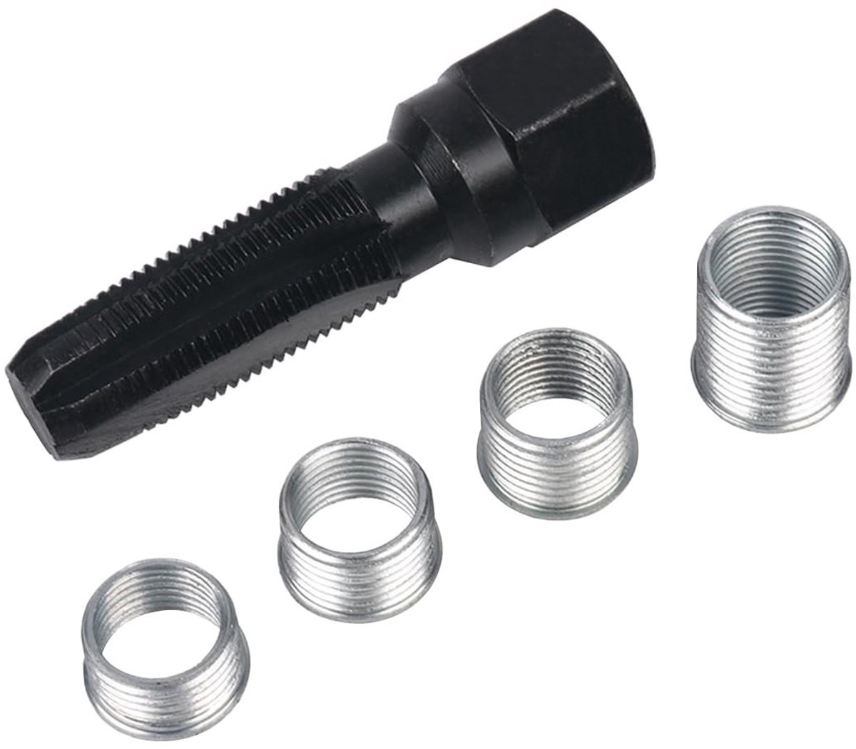 Dailygoods- Reparatieset Bougie Draad - Reparatieset Schroefdraad - Gereedschap - Koolstofstaal - Universeel - Duurzaam en Betrouwbaar - Bougiedraadreparatie