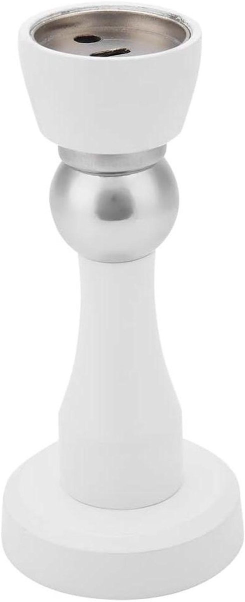 Magnetische Deurstopper - Deurvanger RVS - Deuren Open Houden - Sterke Magneet - 9x6x6 cm - Wit