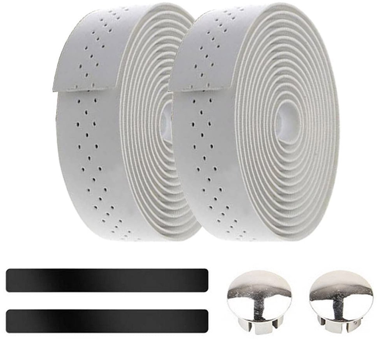 Dailygoods- Fietsstuurband Antislip - Stuurtape Schokdempend - Fiets Stuurbanden - PU Leer - 3 cm breed x 200 cm lang - Verlengde Wikkel voor Stuurriem