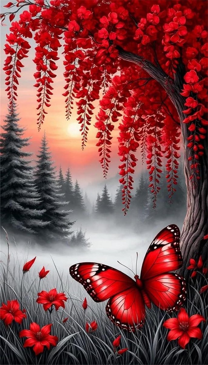 Puzzel 5000 stukjes - Volwassen puzzel - Ontspanning thuis - 1:1 Poster inbegrepen - 156 x 105 cm - Rood