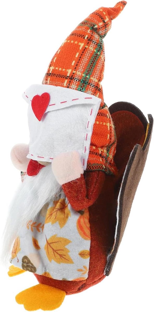 Faceless Doll Ornament - Handgemaakte Gnome - Feestelijke Decoratie - Zachte Pluche Stof - 30 x 25 x 10 cm
