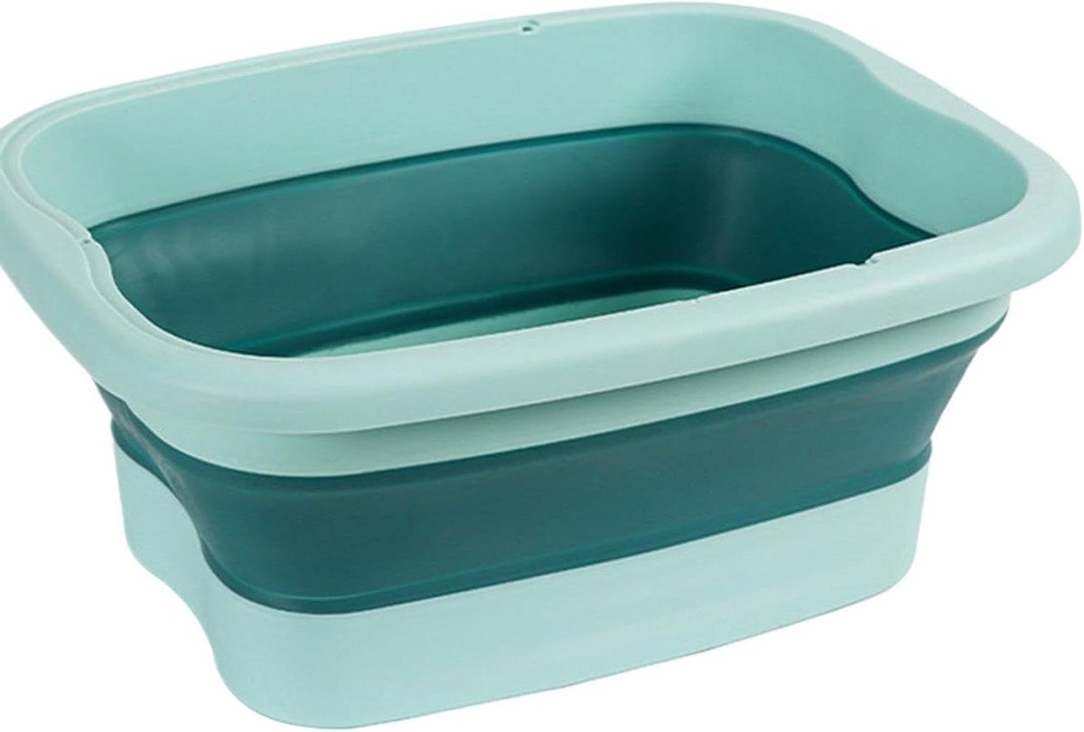 Voetenbad - Opvouwbaar Bidet - Voeten Ontspannen - Met Massage Noppen - 15 Liter - Groen