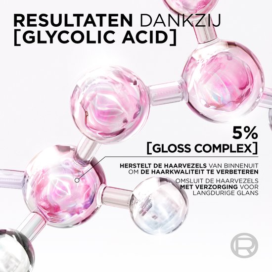 L'Oréal Paris Elvive Glycolic Gloss Ultimate Shampoo - voor dof, poreus haar - met glycolic acid voor glanzend haar - 200 ml