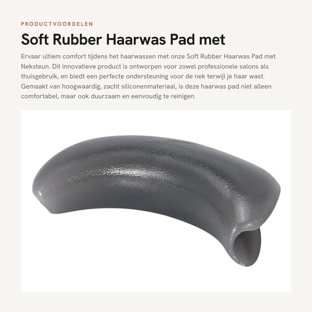 Dailygoods- Haardressing Pad Antislip - Neksteun - Shampoo - Haarwasbak - Duurzaam - Eenvoudig te reinigen - Nekkussen