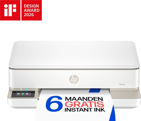 HP ENVY 6120e - All-in-One Inkjetprinter - Geschikt voor Instant Ink - Beige