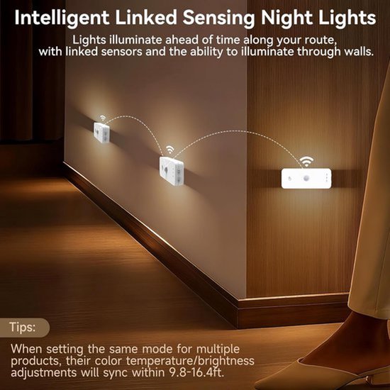 Solvix Draadloze Wandlamp - LED - Bewegingsmelder - Oplaadbaar - Voor Kinderen van Deze informatie volgt — afbeelding 2