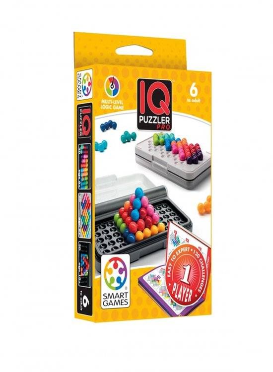 SmartGames IQ Puzzler Pro - Logisch Denkspel & Reispuzzel - 120 Opdrachten in 2D en 3D - Educatief Solospel voor Kinderen en Volwassenen - Vanaf 6 Jaar