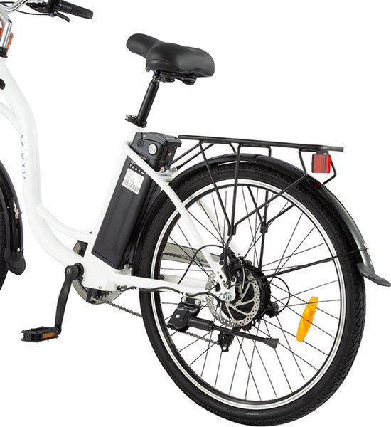 DYU C6 E-Bike - 26 inch - 43km actieradius - 250W motor - 36V 12,5Ah accu - Dubbele schijfremmen - Maximaal laadvermogen 120 kg - wit van DYU — afbeelding 5