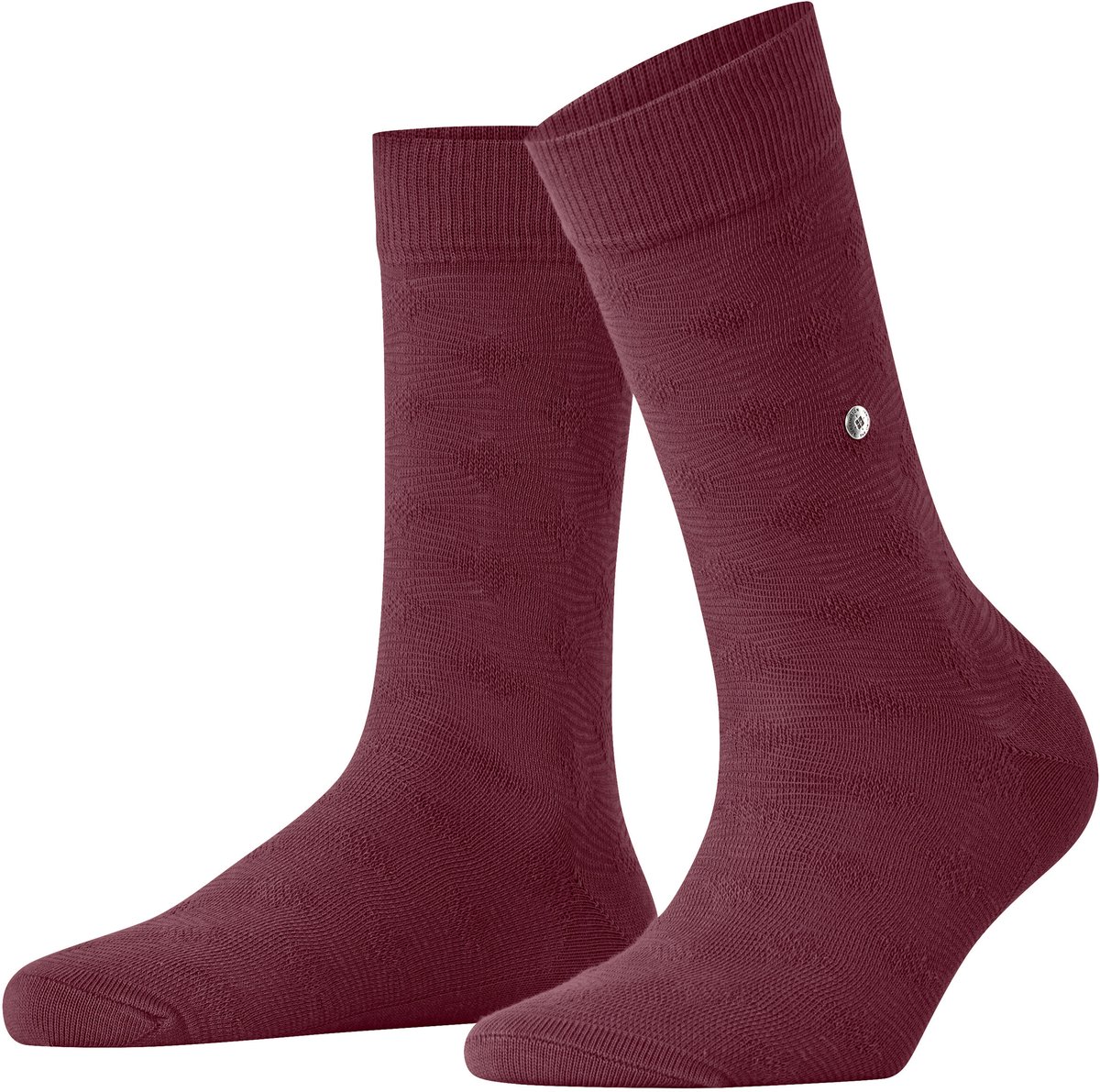 Burlington Structured Dot gedessineerd katoen sokken dames rood - maat 36-41