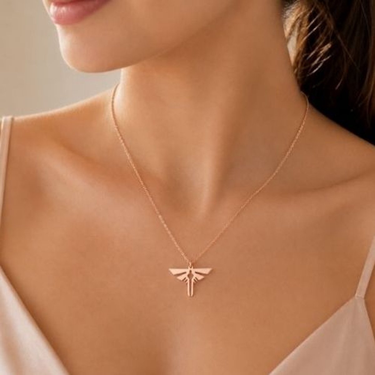 Vuurvliegje Sieradenset | 925 Sterling Zilveren Ketting & Oorbellen | Roségoudkleur Ketting 45 cm | Firefly Cadeauset voor Haar | Vuurvliegje Hanger voor Mama, Cadeau voor Haar, Sprookjesachtige Sieraden voor Elke Dag