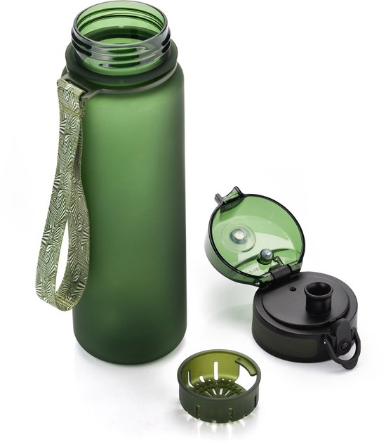 Meteor Sportbidon 500 ml - Fietsbidon - Donkergroen - Sportaccessoire, Fles, Drinkfles van Meteor — afbeelding 4